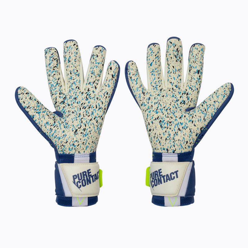 Guanti da portiere Reusch Pure Contact Fusion blu vero/giallo di sicurezza 2