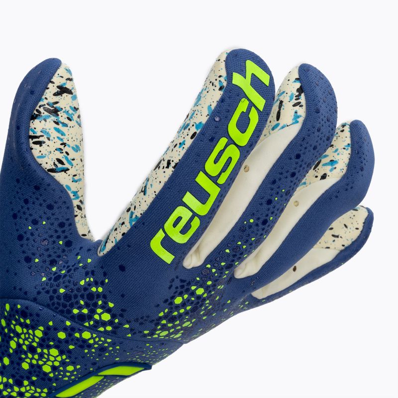 Guanti da portiere Reusch Pure Contact Fusion blu vero/giallo di sicurezza 3