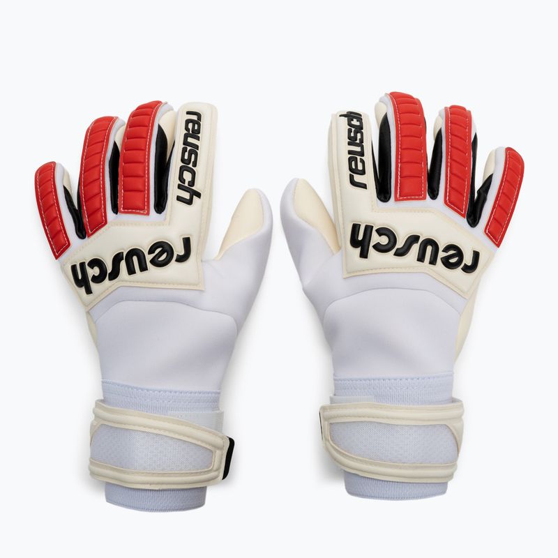 Guanti da portiere Reusch Legacy Gold X bianco/rosso