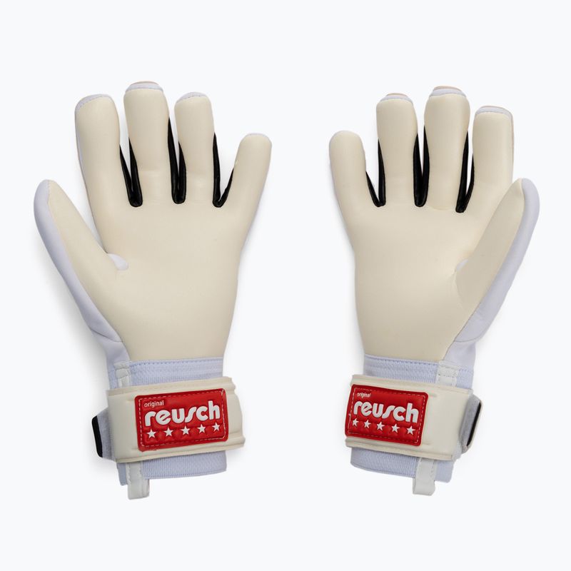 Guanti da portiere Reusch Legacy Gold X bianco/rosso 3