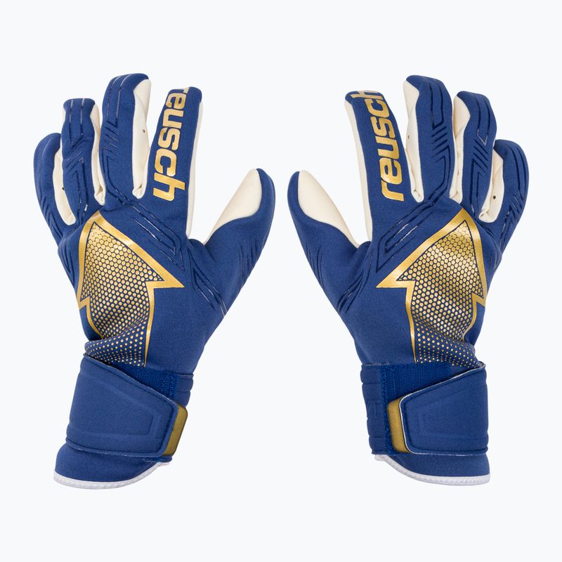 Guanti da portiere Reusch Arrow Gold X blu vero/oro