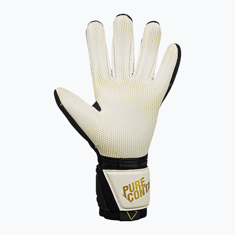 Guanti da portiere Reusch Pure Contact Gold X GluePrint nero/oro 8