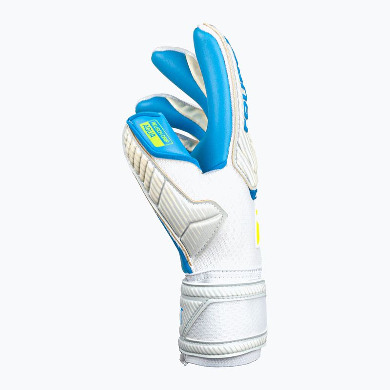 Guanti da portiere Reusch Attrakt Aqua bianco/blu acqua 7