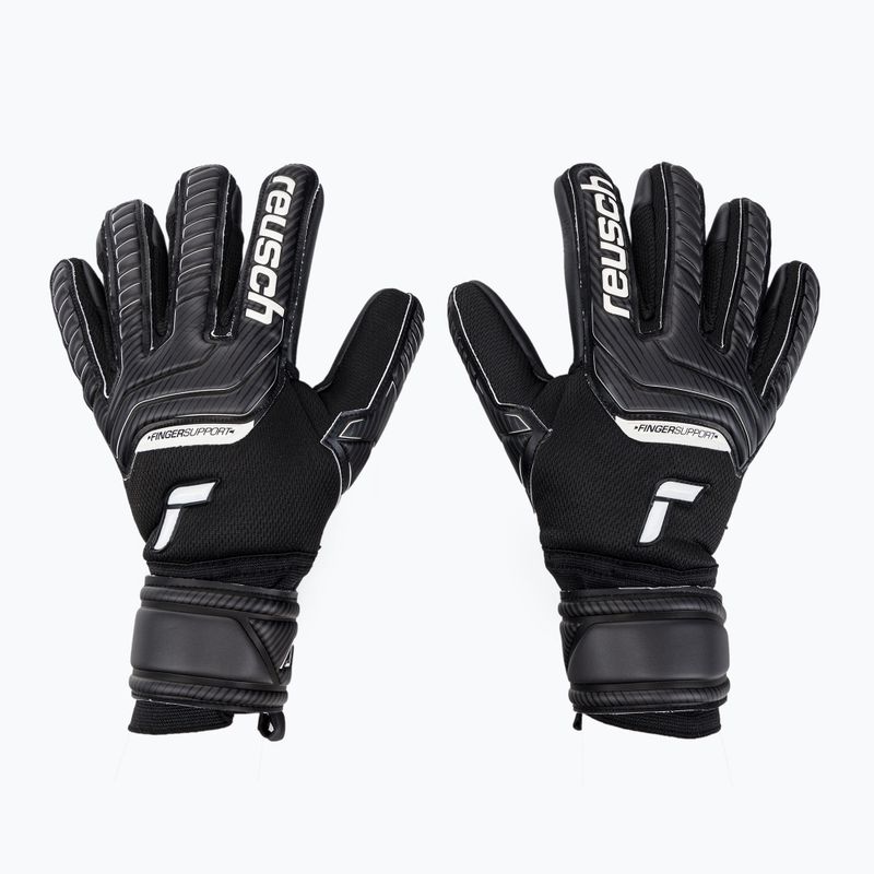 Guanti da portiere Reusch Attrakt Infinity Finger Support 2022 nero