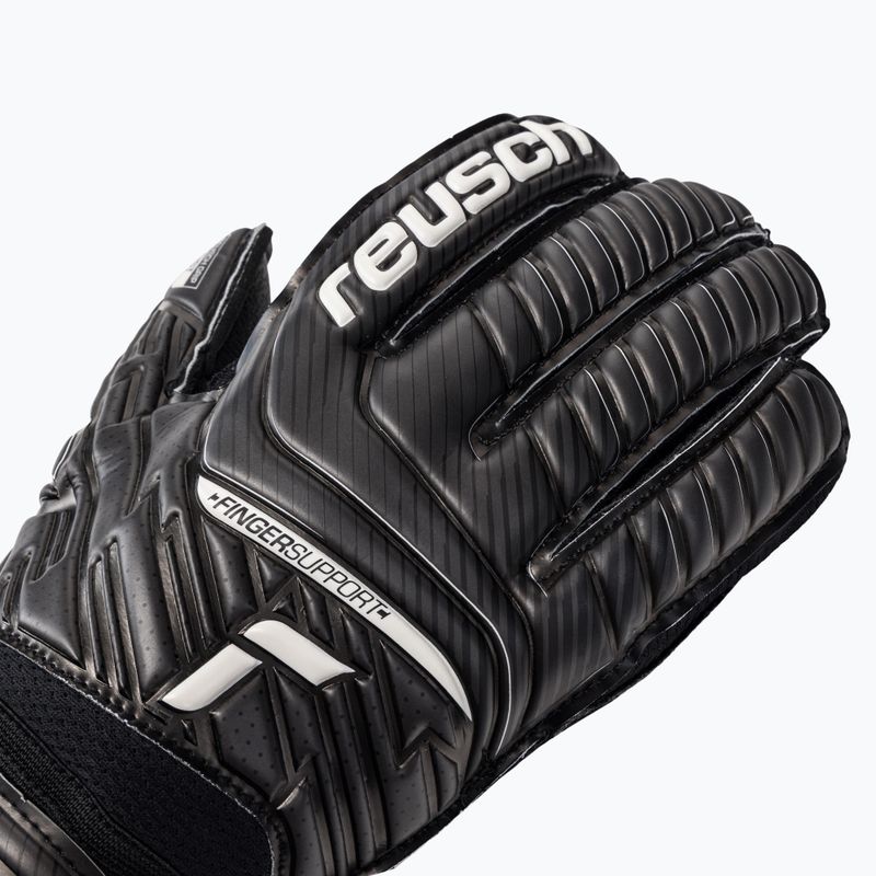 Guanti da portiere Reusch Attrakt Resist Finger Support 2022 nero 3
