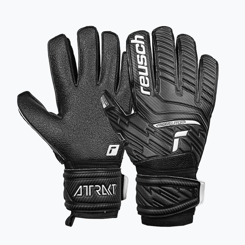 Guanti da portiere Reusch Attrakt Resist Finger Support 2022 nero 5