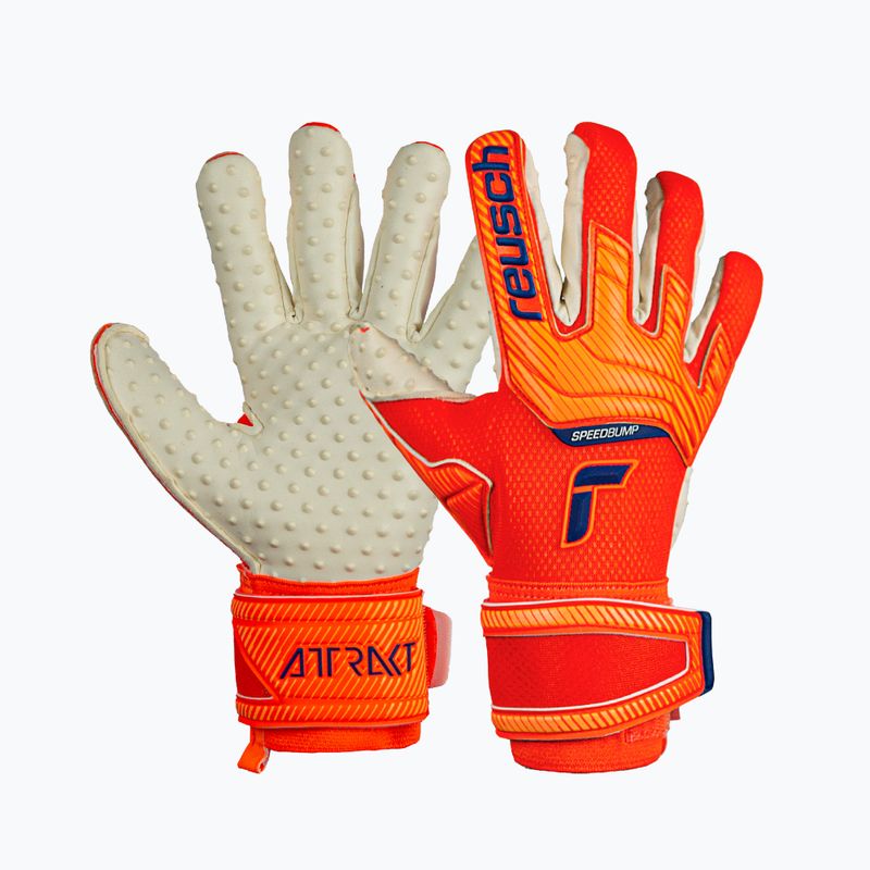 Guanto da portiere Reusch Attrakt SpeedBump hocking arancio/blu 4