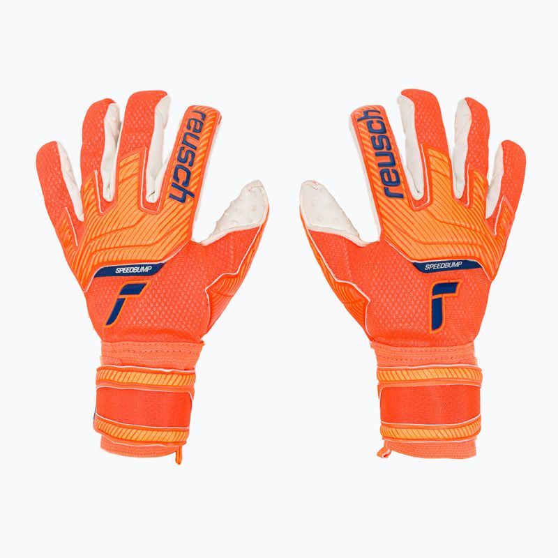 Guanto da portiere Reusch Attrakt SpeedBump hocking arancio/blu