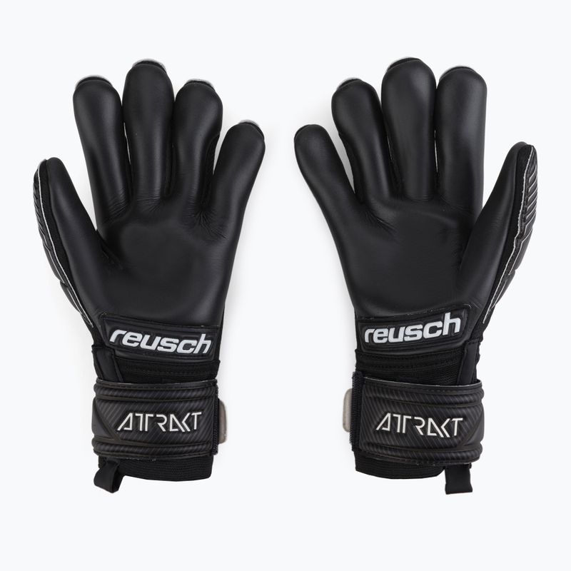 Guanti da portiere per bambini Reusch Attrakt Infinity Finger Support 2022 nero 2