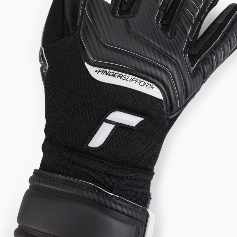 Guanti da portiere per bambini Reusch Attrakt Infinity Finger Support 2022 nero 3
