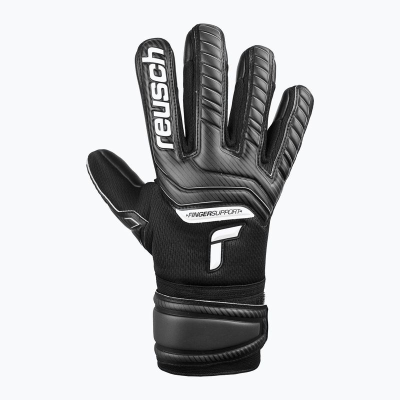 Guanti da portiere per bambini Reusch Attrakt Infinity Finger Support 2022 nero 5
