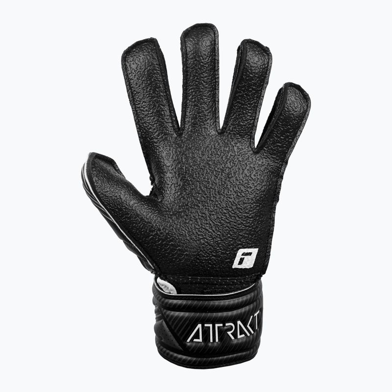 Guanti da portiere per bambini Reusch Attrakt Resist Finger Support nero 8