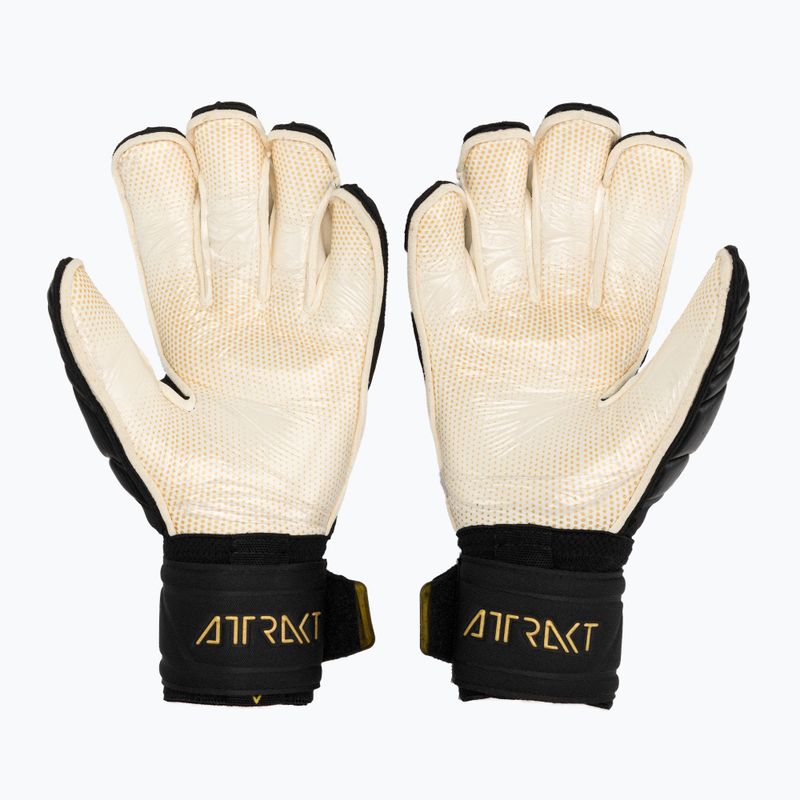 Guanto da portiere Reusch Attrakt Gold X GluePrint Ortho-Tec nero/oro 3