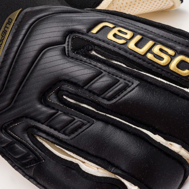 Guanti da portiere Reusch Attrakt Gold X GluePrint nero/oro 6