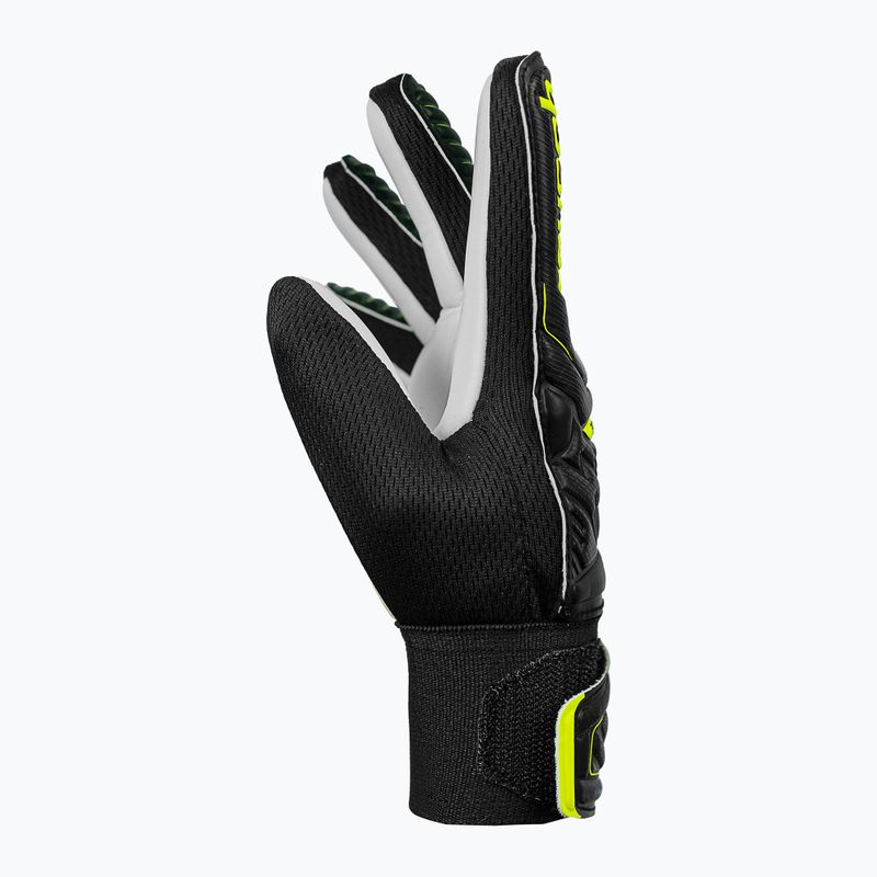 Guanti da portiere per bambini Reusch Attrakt Starter Solid nero/giallo sicurezza 7