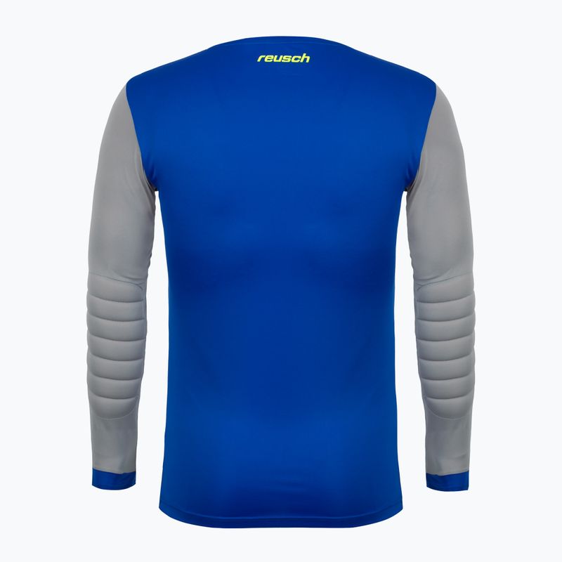 Reusch Match Longsleeve Maglia imbottita da portiere grigio vapore/giallo sicurezza/blu profondo 2