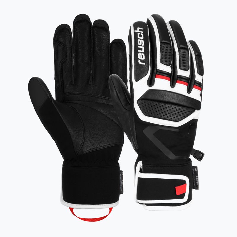 Guanto da sci Reusch Pro Rc nero/bianco/rosso fuoco 6