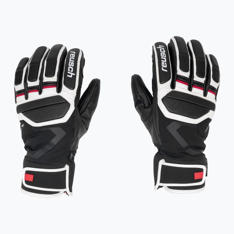 Guanto da sci Reusch Pro Rc nero/bianco/rosso fuoco 3