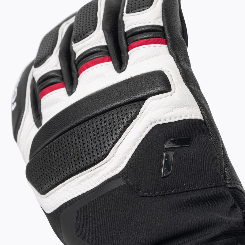 Guanto da sci Reusch Pro Rc nero/bianco/rosso fuoco 4