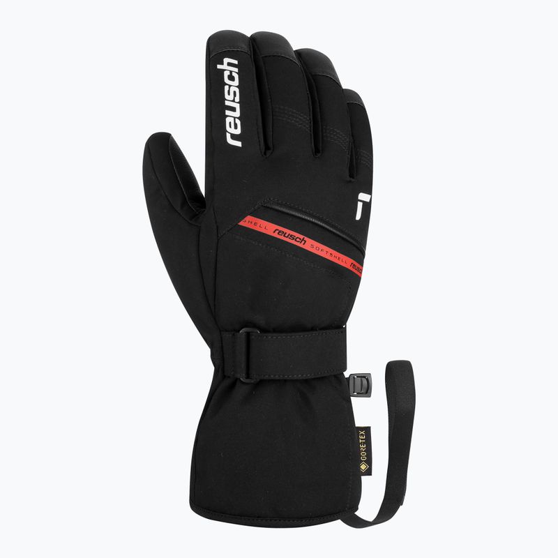 Guanti da sci Reusch Morris GORE-TEX black/white/fire red 3