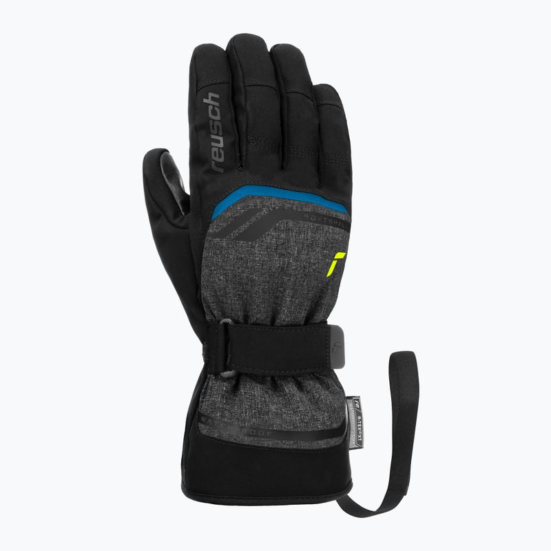 Guanto da sci Reusch Outset R-Tex XT nero melange/giallo sicurezza/blu brillante 2