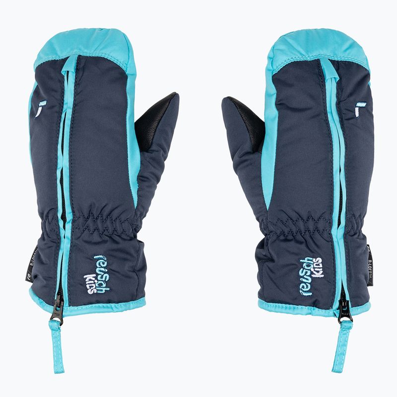 Guanti da sci per bambini Reusch Ben Mitten dress blu/bottone da scapolo 3