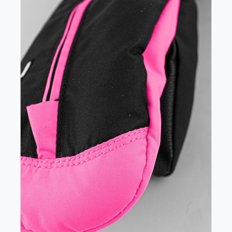 Guanti da sci per bambini Reusch Ben Mitten black/ knockout pink 4