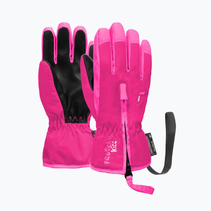 Guanti da sci per bambini Reusch Ben fuchsia purple/knockout pink 2