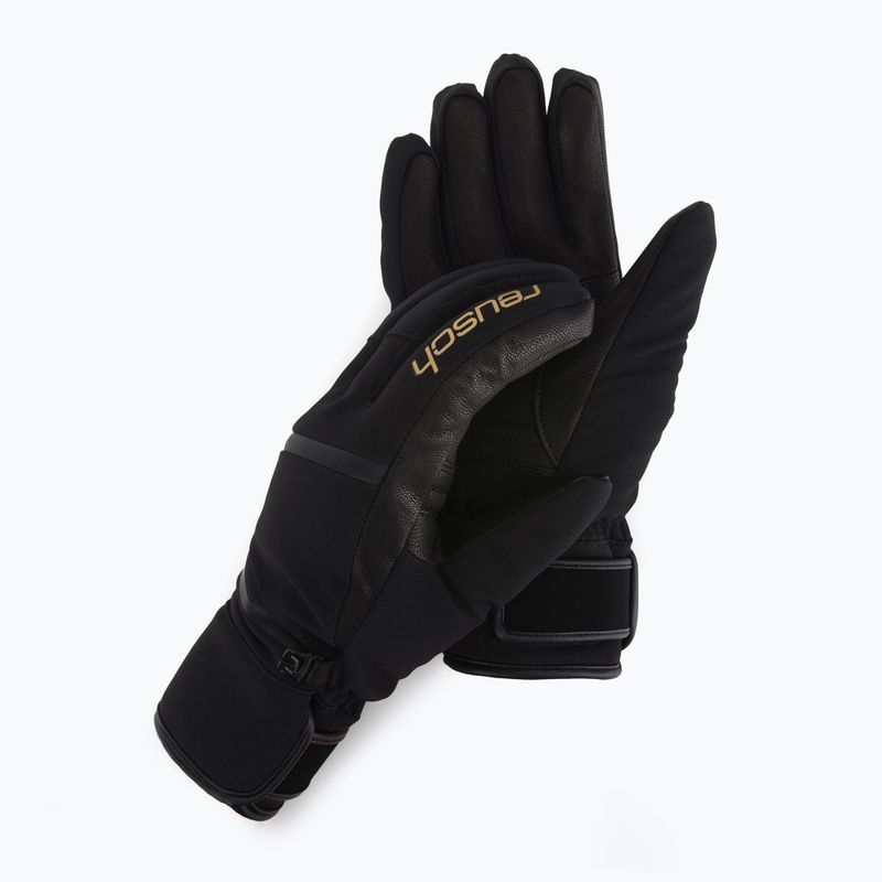 Guanti da sci Reusch Tessa Stormbloxx nero/oro