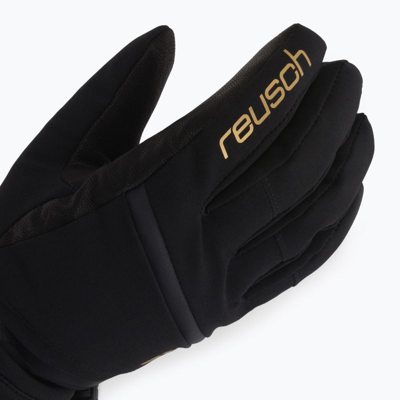 Guanti da sci Reusch Tessa Stormbloxx nero/oro 4