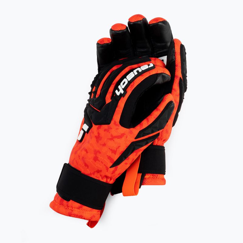 Guanto da sci Reusch World Cup Warrior Neo nero/rosso fluo