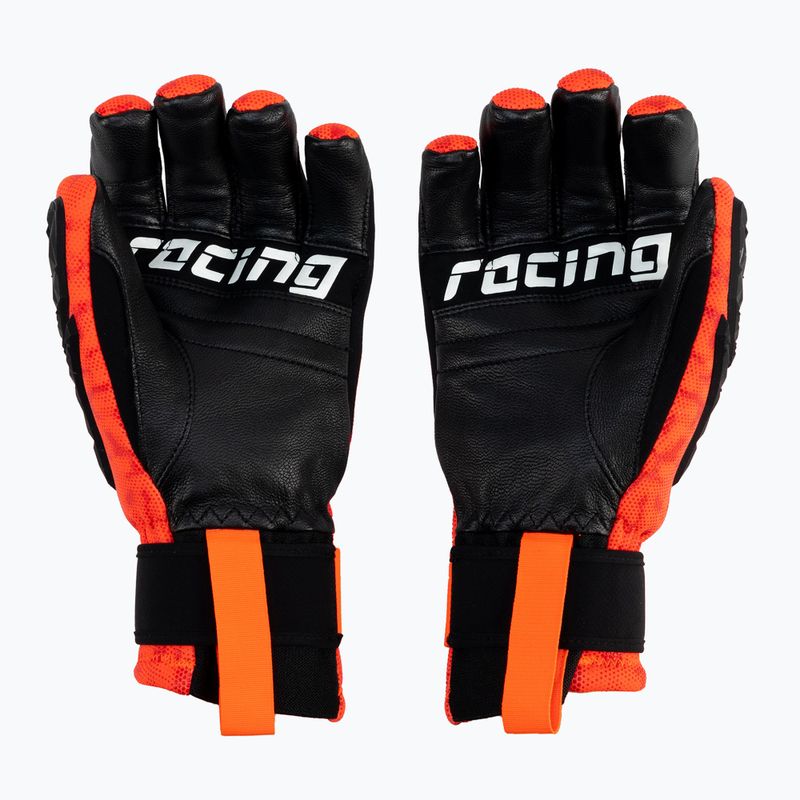 Guanto da sci Reusch World Cup Warrior Neo nero/rosso fluo 2