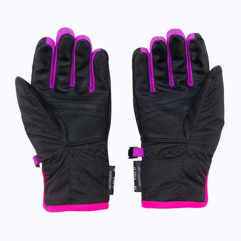 Guanti da sci Reusch Duke R-TEX XT nero/rosa per bambini 2