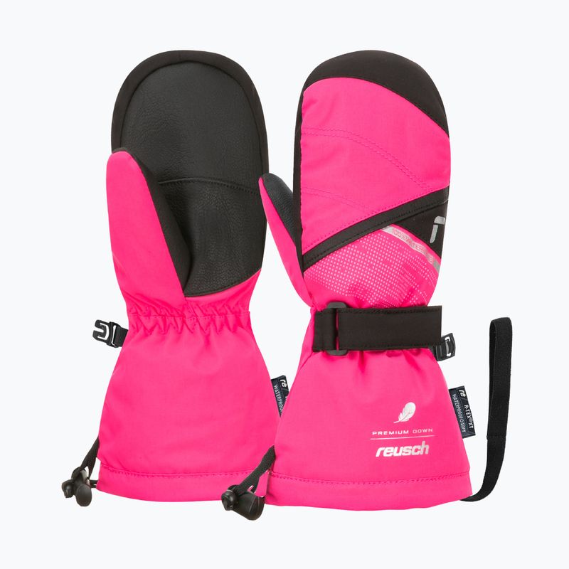 Guanto da sci per bambini Reusch Kaden Down R-Tex XT Mitten rosa glo