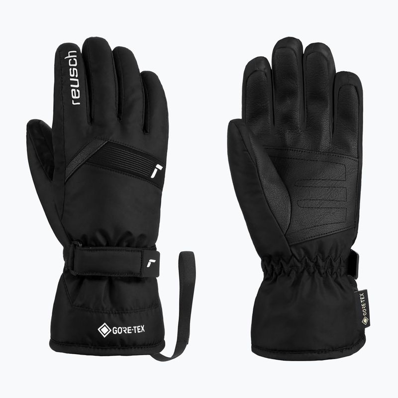 Guanto da sci Reusch Flash Gore-Tex per bambini nero/bianco