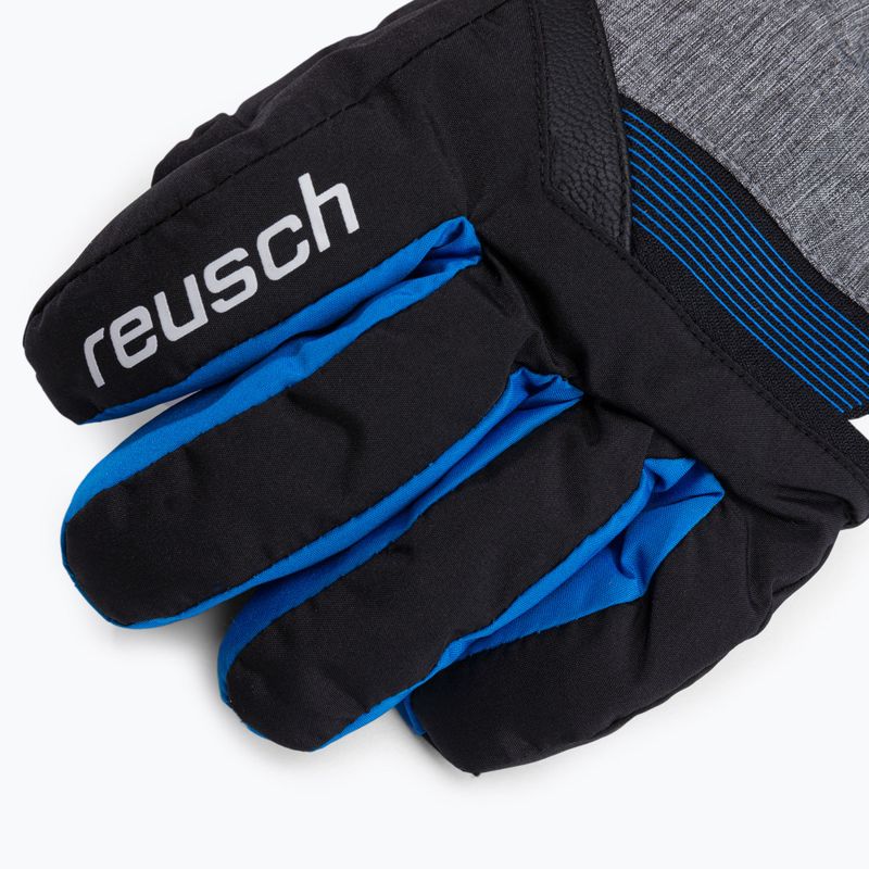 Guanto da sci Reusch Flash Gore-Tex per bambini nero/nero melange/blu brillante 4