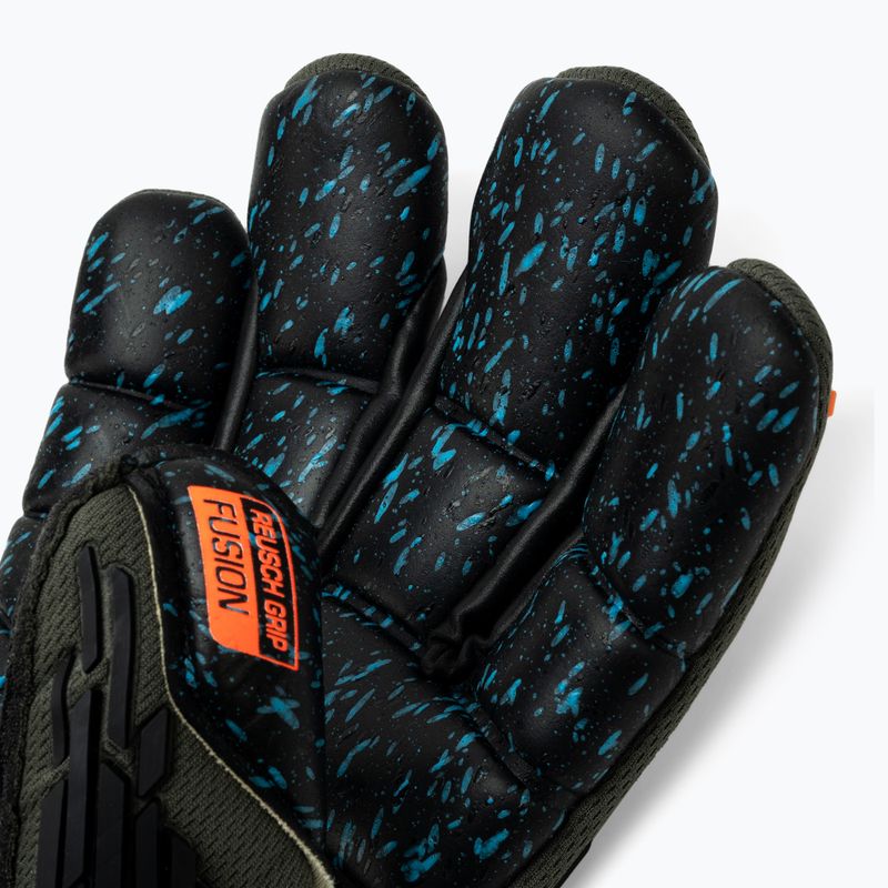 Guanti da portiere Reusch Attrakt Freegel Fusion Ortho-Tec verde deserto/arancio shock 4