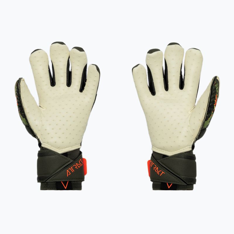 Guanto da portiere Reusch Attrakt Speedbump Ortho-Tec verde deserto/arancio shocking 2