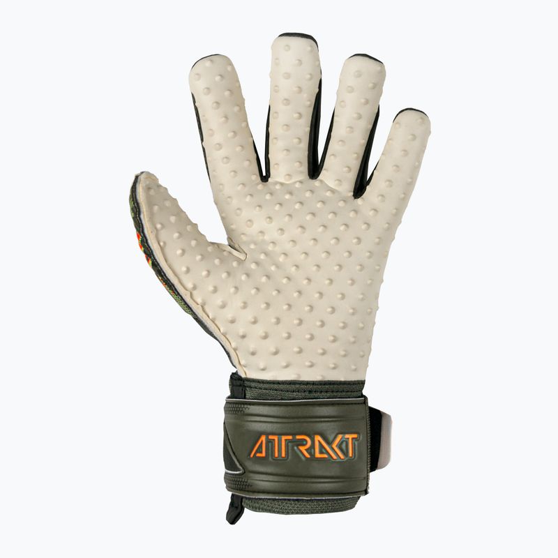 Guanti da portiere Reusch Attrakt Speedbump verde deserto/arancio shocking 8