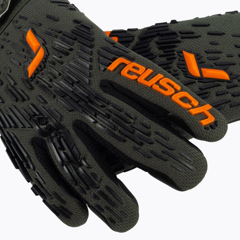 Guanti da portiere Reusch Attrakt Freegel Silver verde deserto/arancio shocking/nero 3