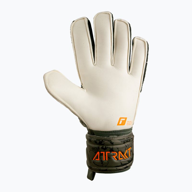 Guanti da portiere Reusch Attrakt Grip verde deserto/arancio shock/nero 6