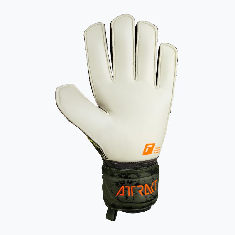 Guanti da portiere Reusch Attrakt Solid verde deserto/arancio shocking 6