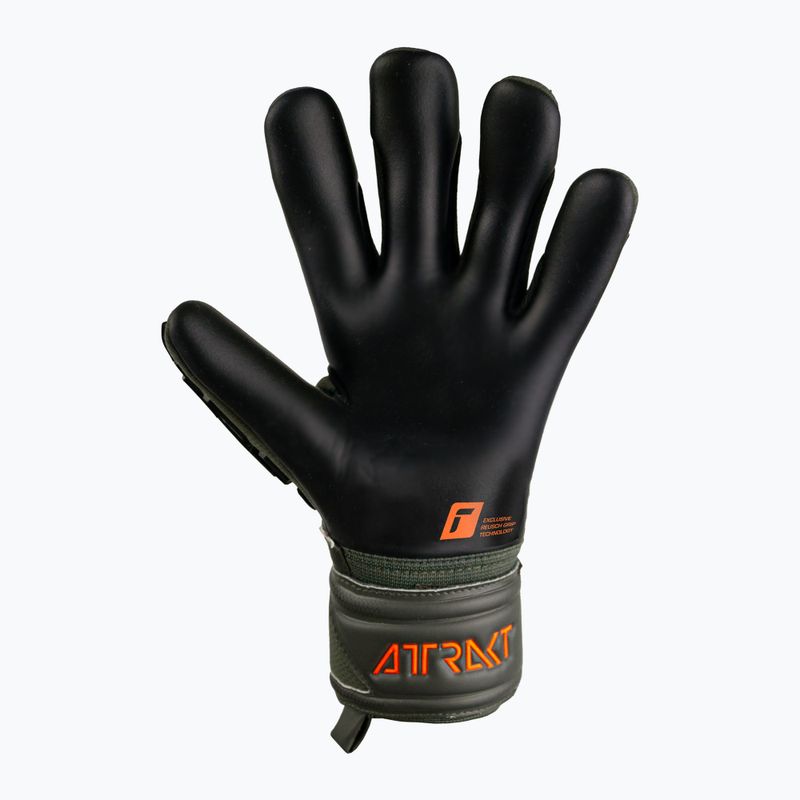 Guanti da portiere per bambini Reusch Attrakt Freegel Silver verde deserto/arancio shock/nero 6