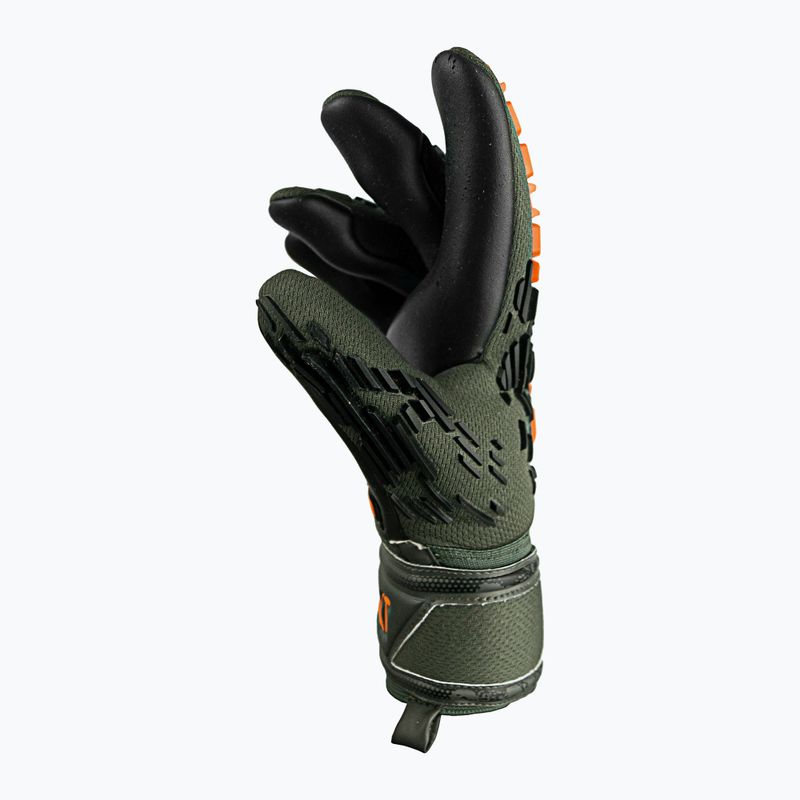 Guanti da portiere per bambini Reusch Attrakt Freegel Silver verde deserto/arancio shock/nero 7