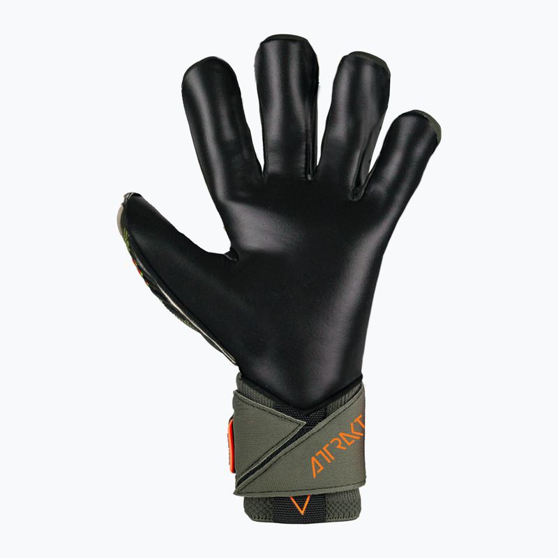 Guanto da portiere Reusch Attrakt Duo Ortho-Tec verde deserto/arancio shocking/nero 5