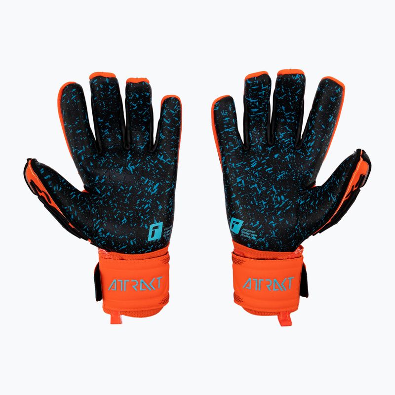 Reusch Attrakt Freegel Fusion Guanti da portiere rosso vivo/blu futuro/nero 2