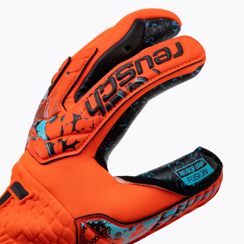 Guanti da portiere Reusch Attrakt Fusion Guardian AdaptiveFlex rosso brillante/blu futuro/nero 3