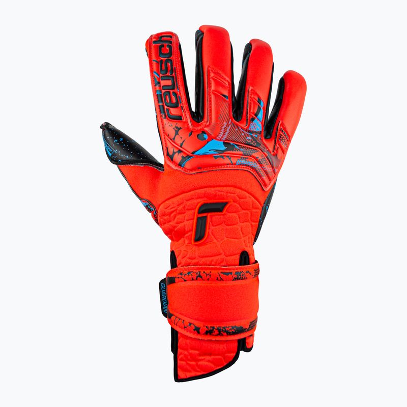 Guanti da portiere Reusch Attrakt Fusion Guardian AdaptiveFlex rosso brillante/blu futuro/nero 4