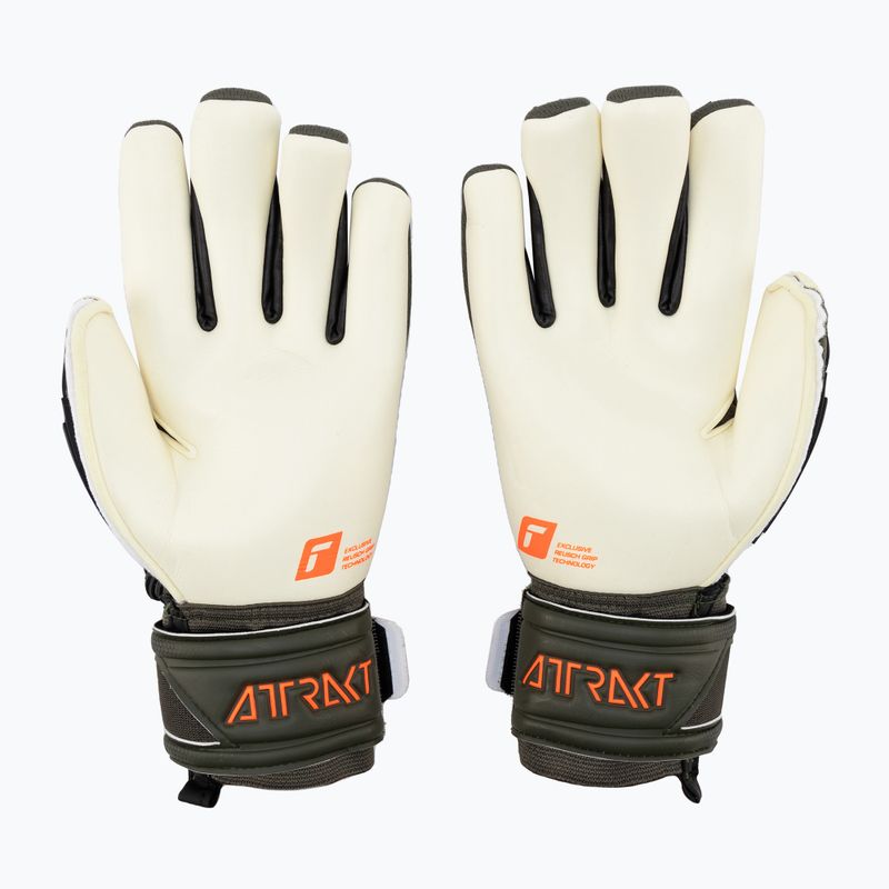 Guanti da portiere Reusch Attrakt Freegel Gold X verde deserto/arancio shocking 2