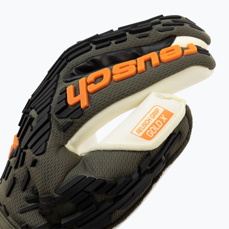 Guanti da portiere Reusch Attrakt Freegel Gold X verde deserto/arancio shocking 3